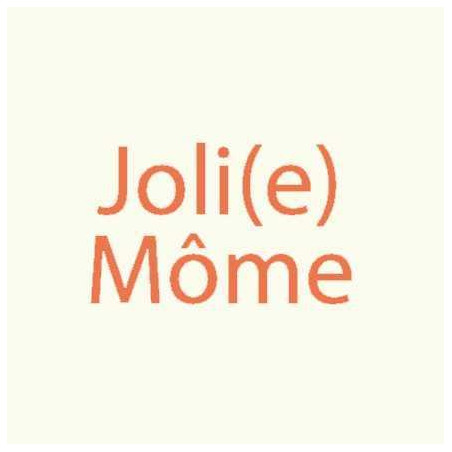 Étiquette tissée à coudre : Joli(e) Môme Crème