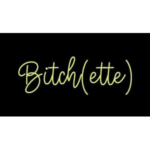 Étiquette Lurex : Bitch(ette) Noir et Or