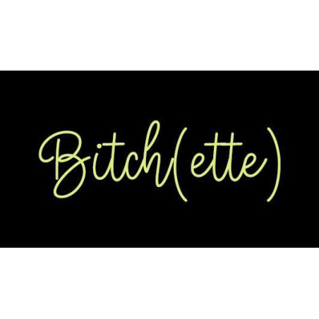 Étiquette Lurex : Bitch(ette) Noir et Or