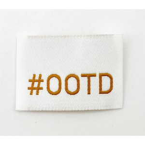 Étiquette tissée à coudre : OOTD
