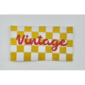 Étiquette tissée à coudre : Vintage