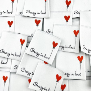 Etiquette tissée à coudre : Crazy in love