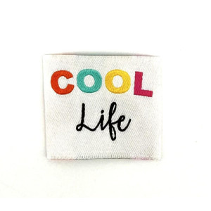 Etiquette Tissée à coudre : COOL life