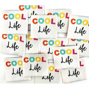 Etiquette Tissée à coudre : COOL life