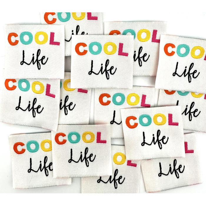 Etiquette Tissée à coudre : COOL life