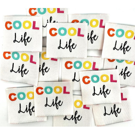 Etiquette Tissée à coudre : COOL life