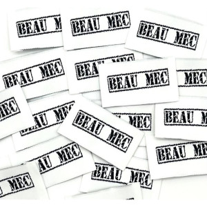 Etiquette Tissée à coudre : BEAU MEC