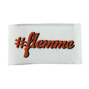 Etiquette Tissée à coudre : flemme