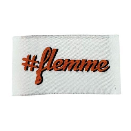 Etiquette Tissée à coudre : flemme