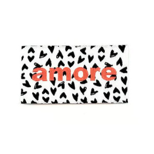 Etiquette Tissée à coudre : Amore - FLUO