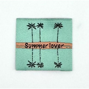 Étiquette tissée à Coudre : Summer Lover - MENTHE