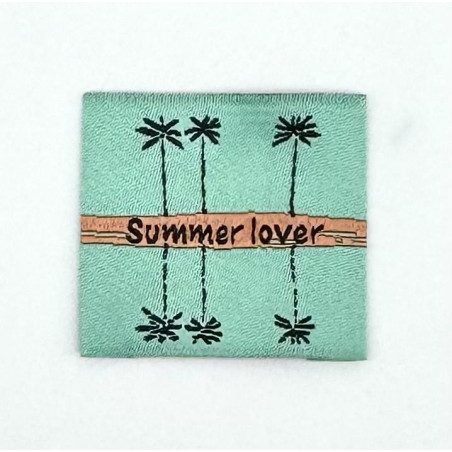 Étiquette tissée à Coudre : Summer Lover - MENTHE