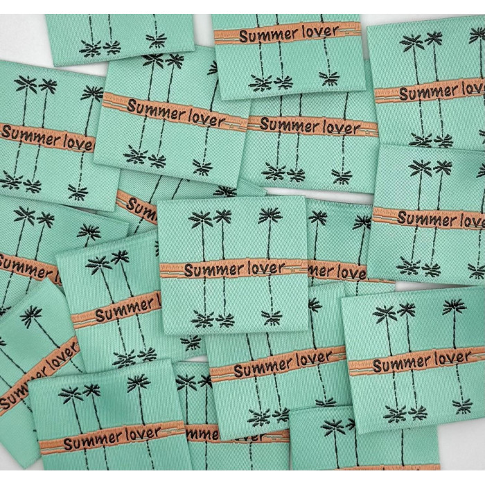 Étiquette tissée à Coudre : Summer Lover - MENTHE