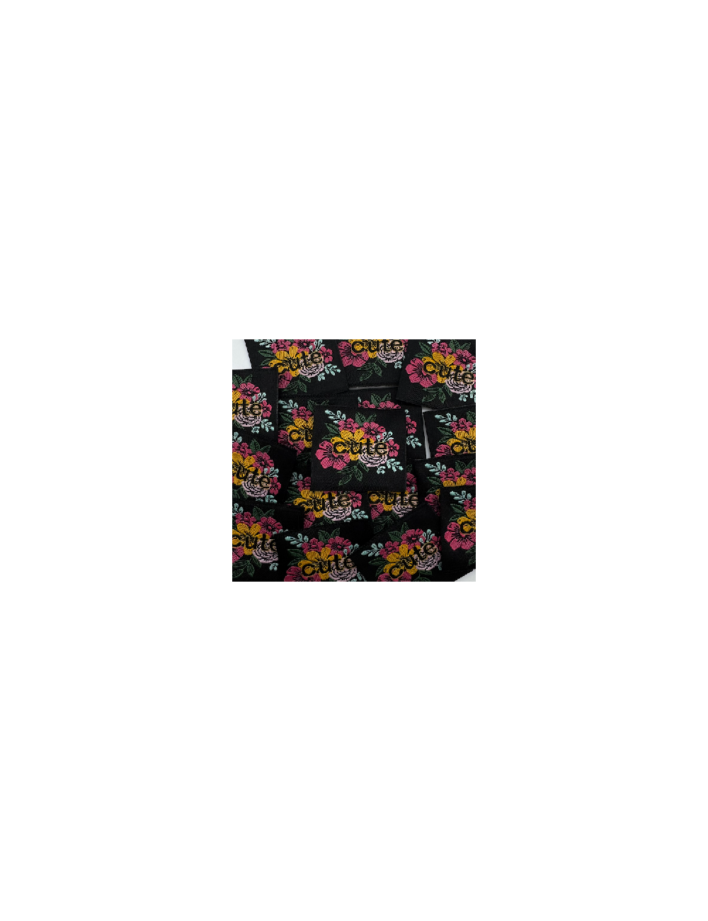 Étiquette tissée à coudre : Cute