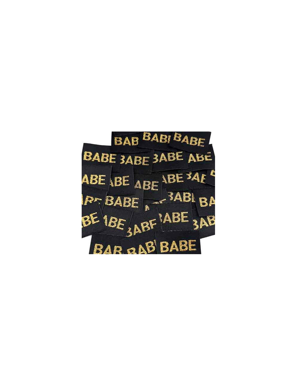 Étiquette Lurex à coudre : Babe Noir