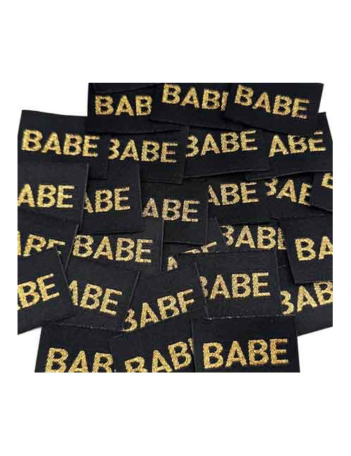 Étiquette Lurex à coudre : Babe Noir