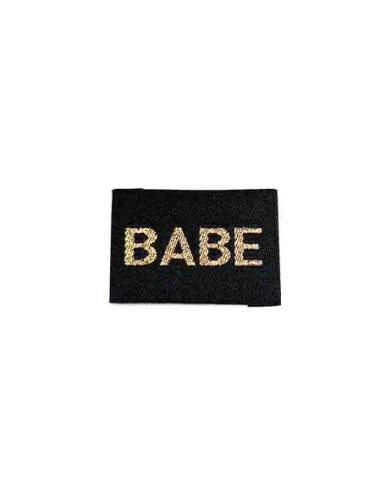 Étiquette Lurex à coudre : Babe Noir