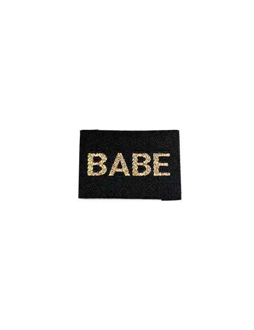 Étiquette Lurex à coudre : Babe Noir