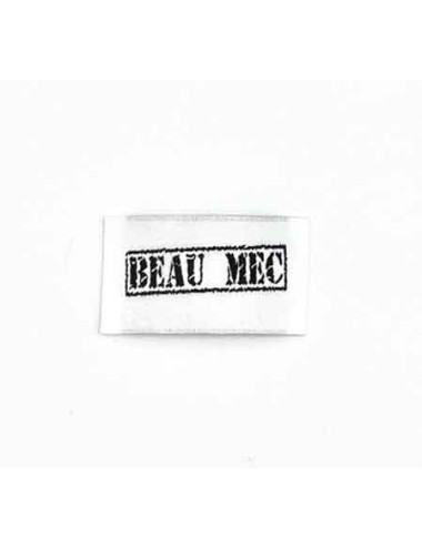 Etiquette Tissée à coudre : BEAU MEC