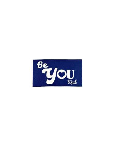 Étiquette tissée à coudre : Be YOU Tiful - MARINE
