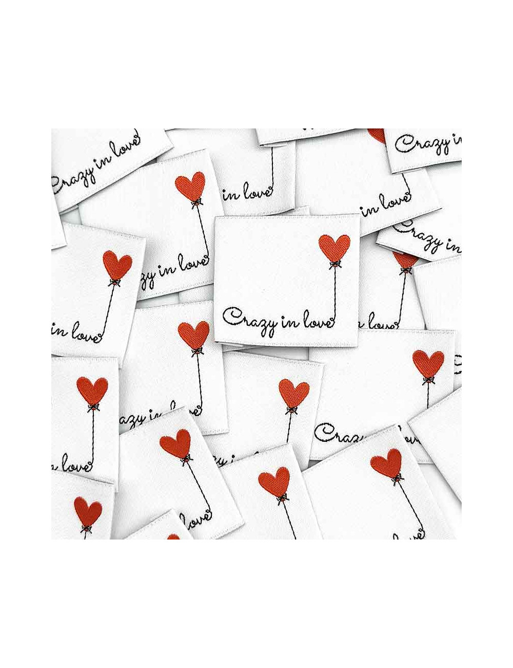 Etiquette tissée à coudre : Crazy in love