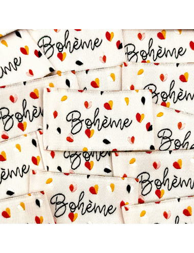 Etiquette Tissée à coudre : Bohème