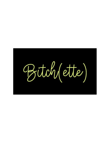 Étiquette Lurex : Bitch(ette) Noir et Or