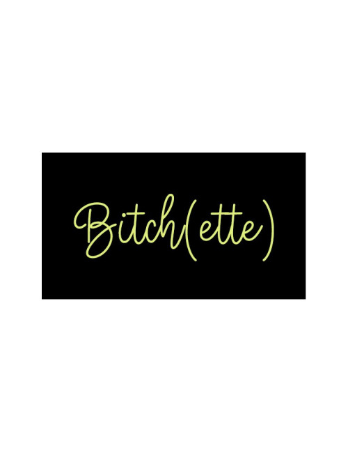 Étiquette Lurex : Bitch(ette) Noir et Or