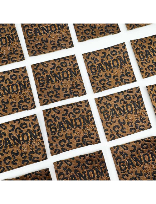 Étiquette tissée à coudre : Canon de Ouf !