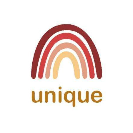 Étiquette tissée à coudre: UNIQUE - Rouge