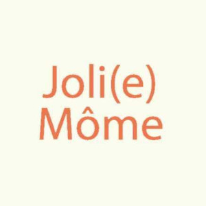 Étiquette tissée à coudre :Joli(e) Môme -  Saumon