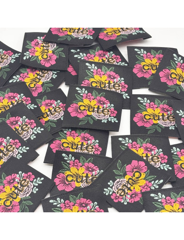 Étiquette tissée à coudre : Cute