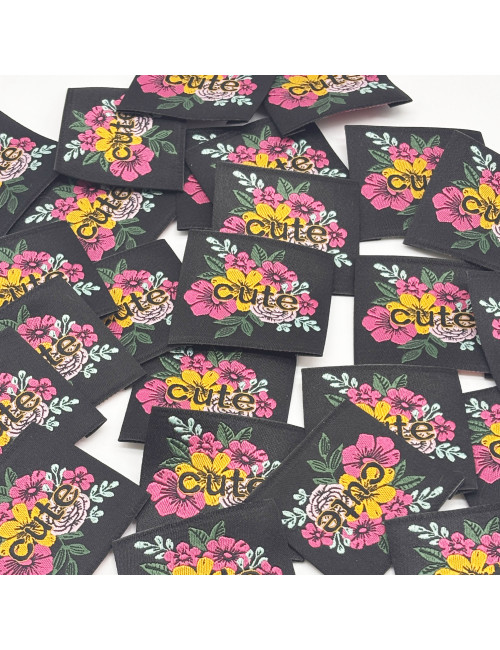 Étiquette tissée à coudre : Cute