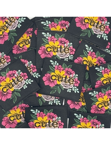 Étiquette tissée à coudre : Cute