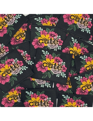 Étiquette tissée à coudre : Cute