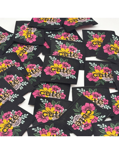 Étiquette tissée à coudre : Cute