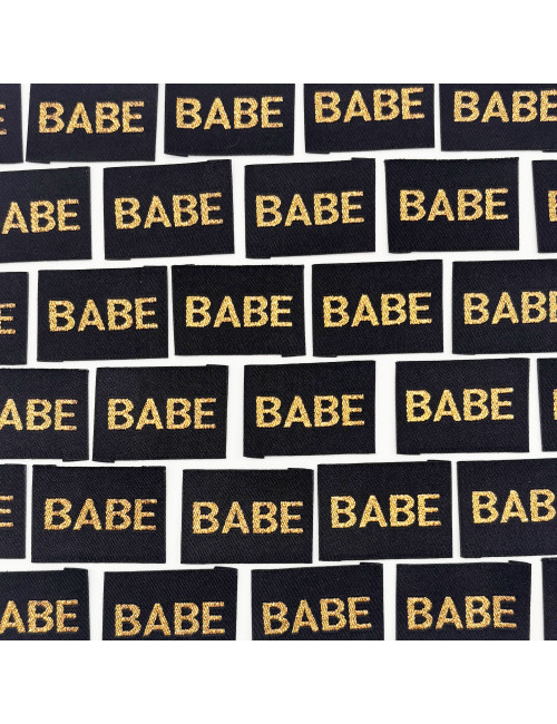 Étiquette Lurex à coudre : Babe Noir
