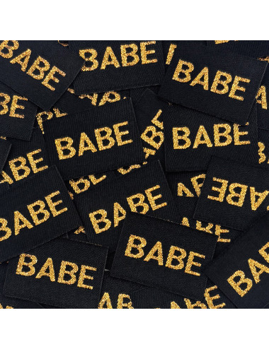 Étiquette Lurex à coudre : Babe Noir