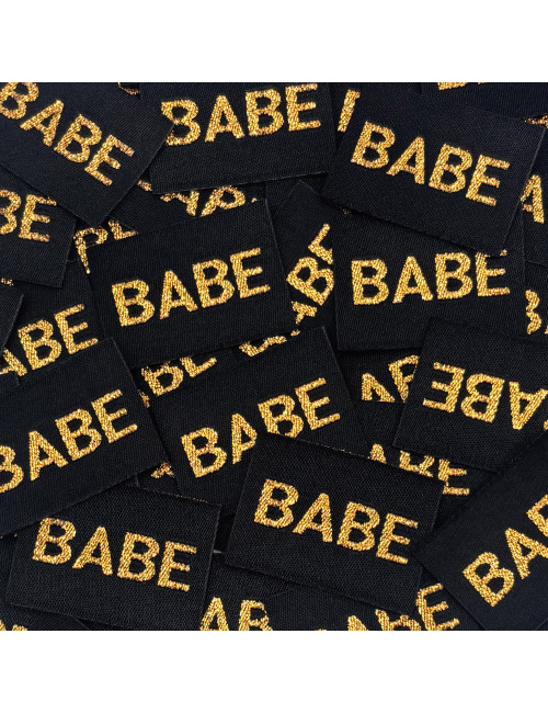 Étiquette Lurex à coudre : Babe Noir