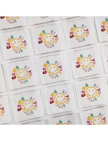 Étiquette Tissée à coudre : Come As You Are - MULTICOLORE