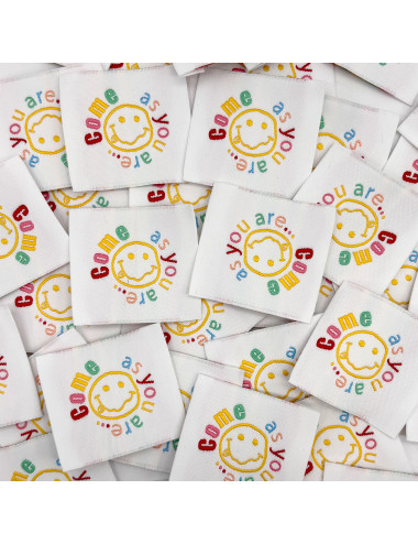 Étiquette Tissée à coudre : Come As You Are - MULTICOLORE