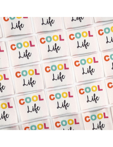 Etiquette Tissée à coudre : COOL life