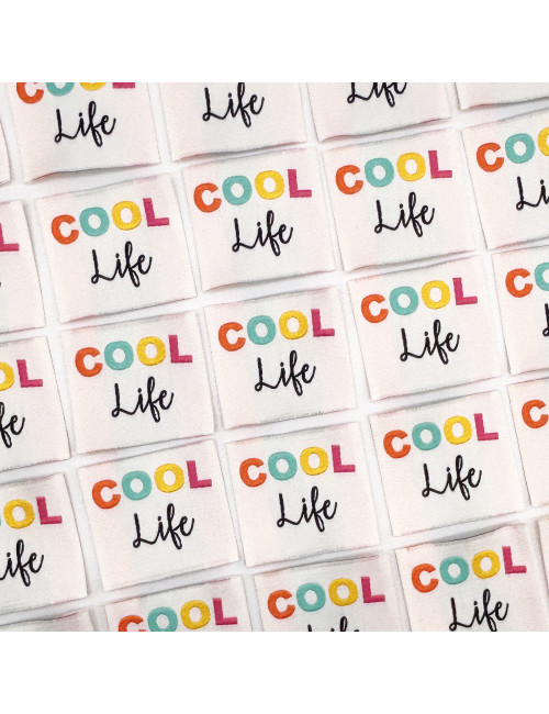 Etiquette Tissée à coudre : COOL life
