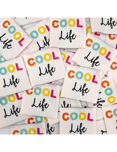 Etiquette Tissée à coudre : COOL life