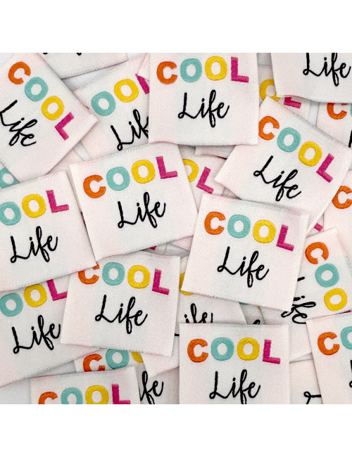 Etiquette Tissée à coudre : COOL life