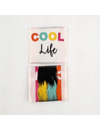 Etiquette Tissée à coudre : COOL life