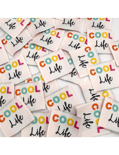 Etiquette Tissée à coudre : COOL life