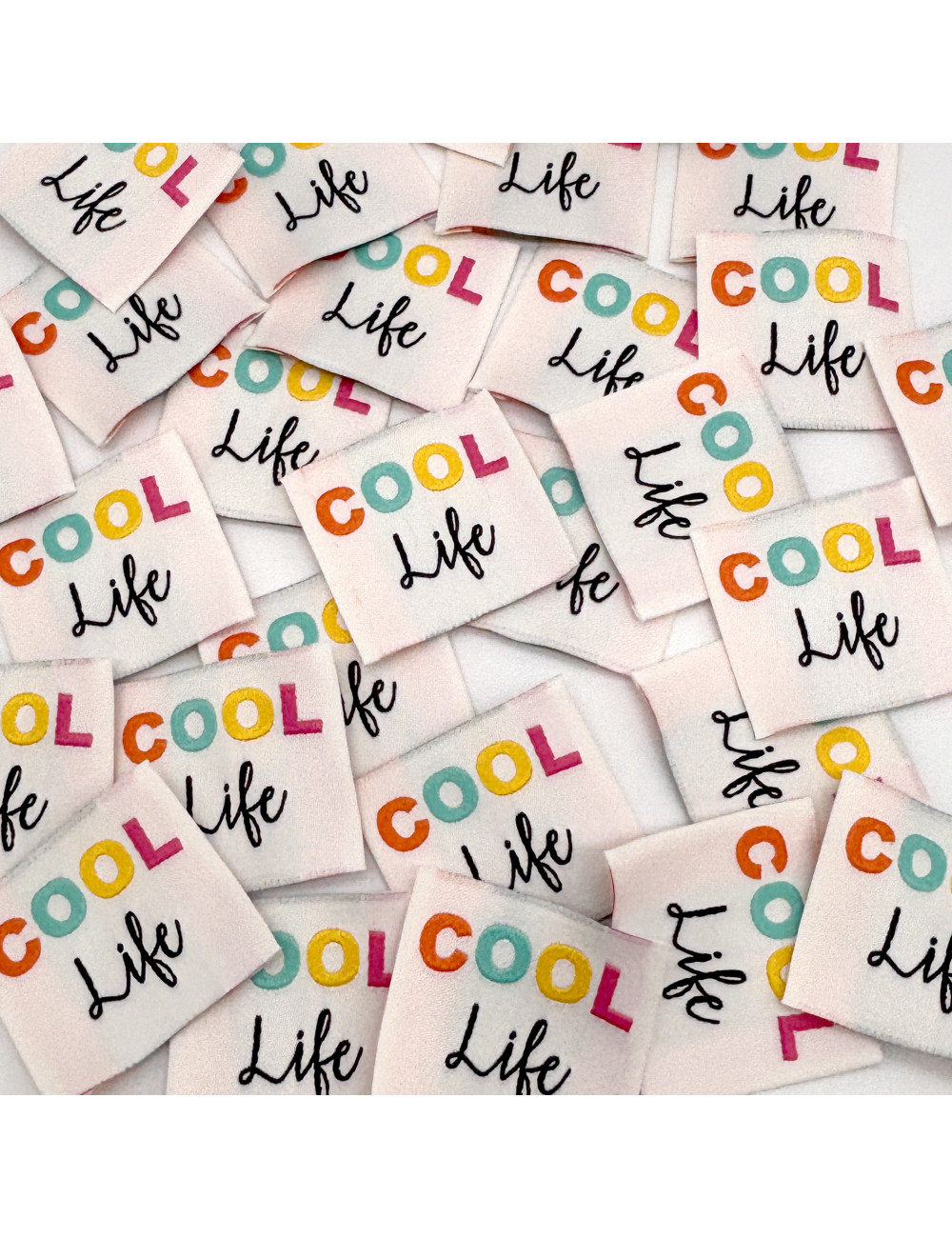 Etiquette Tissée à coudre : COOL life