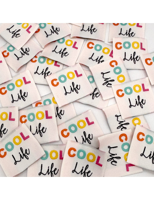 Etiquette Tissée à coudre : COOL life