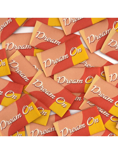 Etiquette Tissée à coudre : Dream On